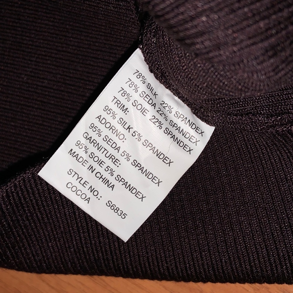NWT bebe Ruched Silk Charmeuse Sweater Camisole - Picture 5 of 6